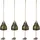 Relaxdays Windspiel Glocken 4er Set Feng Shui  - Gold