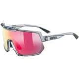 Uvex Sportstyle 235 - 100% UVA-, B, C Schutz - Smoke Transparent/Mirror Red