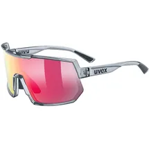 Uvex Sportstyle 235 - 100% UVA-, B, C Schutz - Smoke Transparent/Mirror Red