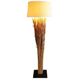 levandeo Lampe Stehlampe 175cm Holz Natur Beige Holzlampe Unikat Treibholz