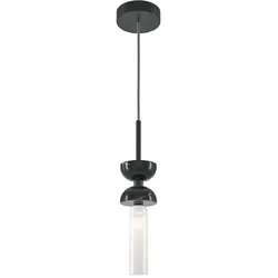 Licht-Erlebnisse Pendelleuchte MARIA Schwarz (Marmor), Weiß Material: Marmor, Metall, Glas LE116418