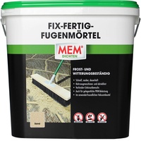 Mem Fix-Fertig-Fugenmörtel, Witterungsbeständig, Anwendungsfertig, Gegen Unkrautbewuchs, Sand, 12,5 kg