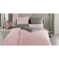 Kleine Wolke Mako-Satin-Bettwäsche Gracia Rose 100% Baumwolle Rosa