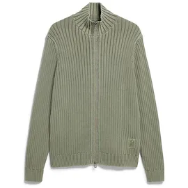 ARMEDANGELS PIGMENT DYE STRICKJACKE | 100% Bio-Baumwolle - grün (XL)