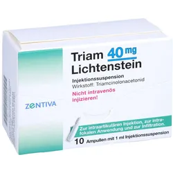 TRIAM 40 Lichtenstein Kristallsuspension Ampullen 10X1 ml