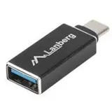 LANBERG AD-UC-UA-02 USB 3.0 Type C USB 3.0 Type A Schwarz
