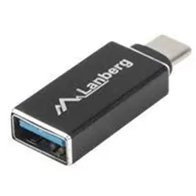 LANBERG AD-UC-UA-02 USB 3.0 Type C USB 3.0 Type A Schwarz