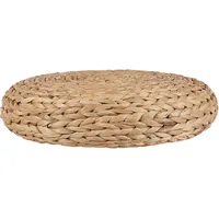 Beliani Pouf Wasserhyazinthe 40 x 10 x 40 cm Beige