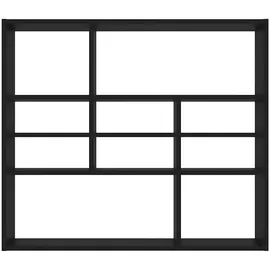 vidaXL Wandregal 90 x 16 x 78 cm Schwarz