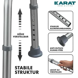 Karat Duschhocker Peter 360° drehbar höhenverstellbar blau