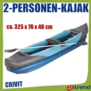 Crivit Kajak, Boot Schlauchboot Angelboot Paddelkajak 5-Luftkammern-System NEU