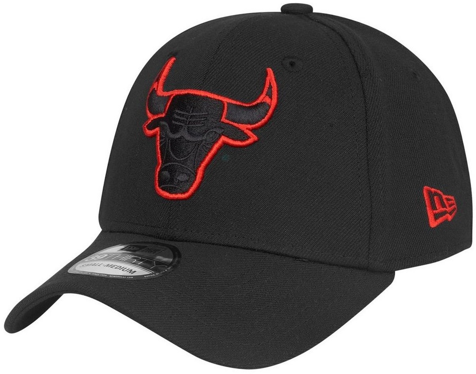 New Era Flex Cap 39Thirty Stretch OUTLINE Chicago Bulls schwarz M/L