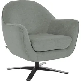 Home Affaire Drehsessel HOME AFFAIRE "Stavre, Loungesessel mit Drehfunktion", grau (grau pinstripe), B:83cm H:85cm T:80cm, 100% Polyester, Sessel, Drehsessel, in moderner Optik, mit elegantem Drehfuß