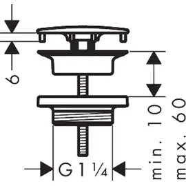Hansgrohe Ablaufventil Chrom