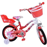 Volare Lovely Kinderfahrrad 14 Zoll Mädchen Jungen ab 3,5 Jahre Kinder Fahrrad 100-115 cm Größe