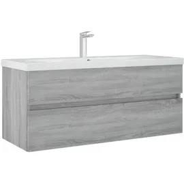 vidaXL Waschbeckenunterschrank 100 x 38,5 x 45 cm Grau