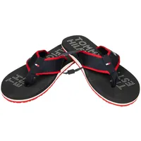 Tommy Hilfiger Flip-Flops für Herren Strandbad-Hausschuh mit Spitze aus Beachwear-Stoff Artikel XM0XM02885, DW5 Desert sky, 43 - 43 EU