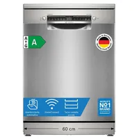 Bosch Serie 4 SMS4ECI28E, Freistehend, Standardgröße (60 cm), Edelstahl, Silber, Tasten, 1,75 m