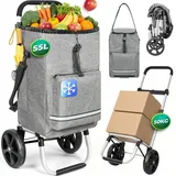 HOMECALL Einkaufswagen grau