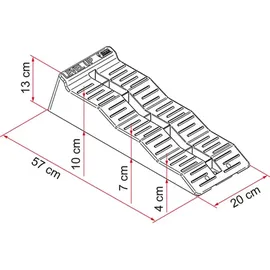 Fiamma Level Up Auffahrkeile grau