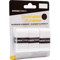 Badminton Griffband Superior Overgrip 3er Pack weiß weiß No Size