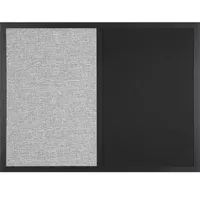 Navaris Kombitafel 60 x 45 cm, Memoboard, Filz- und Kreidetafel in Einem, Holzrahmen