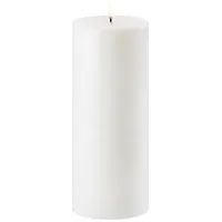 Piffany Uyuni LED Stumpenkerze 10,1 x 25 cm weiß