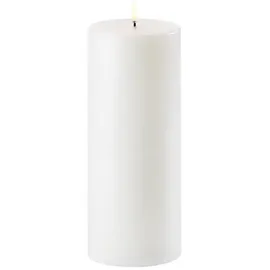 Piffany Uyuni LED Stumpenkerze 10,1 x 25 cm weiß