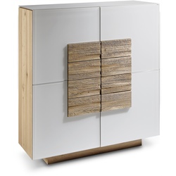 Voglauer Highboard Vmontanara Holz Weiß