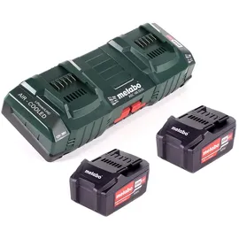Metabo Basis Set 2x Li-Power Akkupack 18 V 4,0 Ah