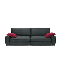 Sofa   Janice , schwarz , Maße (cm): B: 278 H: 89 T: 113