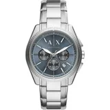 Armani Exchange AX2850 GIACOMO Uhr Herrenuhr Edelstahl Chrono silber - Silber/Blau