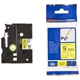 Brother TZe FX621 - Flexitape - Schwarz auf Gelb - Rolle (0,9 cm x 8 m) - 1 Rolle(n) - für P-Touch GL-H105, PT-1080, 129