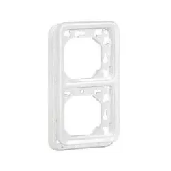 Legrand 070749 Plexo Classic Feuchtraum Abdeckrahmen 2-fach senkrecht Feuchtraum Aufputz artic 1