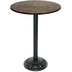 Restootab Stehtisch Bistrot-Stil Ø70cm - Modell Rost