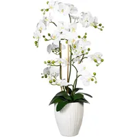 Creativ green Kunstorchidee »Deko-Orchidee Phalaenopsis XL im Keramiktopf«, weiß