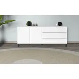 borchardt Möbel Sideboard Sophia 152 x 62 x 35 cm Weiß matt
