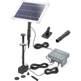 esotec Solar Teichpumpe 6/220 LED mit 6,4V/4Ah LiFe-Akku Solarbrunnen 101023