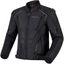 OZONE MOTO Pulse Motorradjacke Herren | Ellbogen und Schultern Protektoren | Abnehmbare Wasserdichte Membran | Abnehmbare Thermofutter | Schulterschleifer | 3 Belüftungskanäle