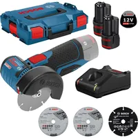 Bosch Akku-Winkelschleifer GWS 12V-76 Ø 76 mm / 2x