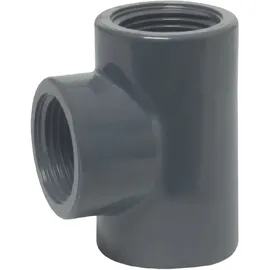 PROFEC - T-Stück Pvc-u Allseitig Innengewinde 1 Zoll, 10 bar"