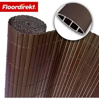 Floordirekt PVC Sichtschutzzaun 120 x 300 cm Braun