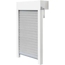 Schellenberg Aufsatzrollladen-Set für Fenster, 80 x 100 cm, weiß/grau