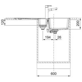 Franke Spüle Centro CNG 651-100 Fragran. Glac. rev. 1140708257