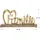 Cepewa Schriftzug Familie 32 x 16 x 5 cm Gold/Braun