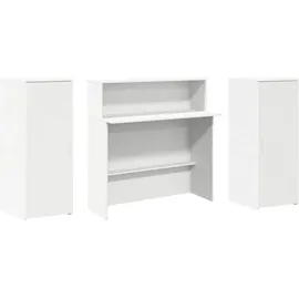vidaXL Empfangstheke Weiß 180x50x103,5 cm Holzwerkstoff