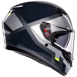 AGV K3 Shade E2206 Mplk Integralhelm - Grey / Yellow Fluo - S