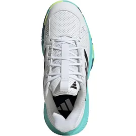 adidas Court Flight Damen - white/core black/flash aqua -