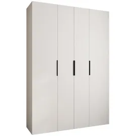 abiks möbel Drehtürenschrank COMO 170 x 245,5 x 40 cm Schwarz/Weiß