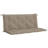 vidaXL Gartenbank-Auflage Taupe 120x50+50x7 cm Oxford-Gewebe